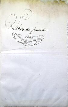 Libro de acuerdos del Ayuntamiento de Cabezón de la Sal. 1845