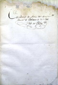 Cuaderno de actas del Ayuntamiento Constitucional de Cabezón de la Sal, 1840