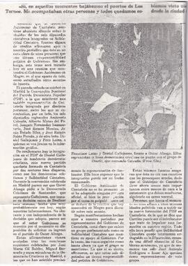 164 FRANCISCO LA NZ Y DANIEL GALLEJONES FRENTE A OSCAR ALZAGA. ELLOS REPRESENTANTES DE LA LÍNEA DEMOCRÁTICA CRISTIANA
