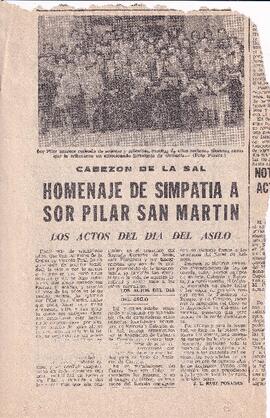 104 HOMENAJE DE SIMPATÍA A SOR PILAR SAN MARTÍN