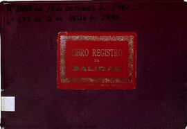 Libro registro general de salidas, 1991-1993