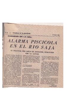 001 ALARMA PISCÍCOLA EN EL RÍO SAJA