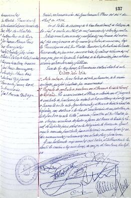 Libro de actas de las sesiones celebradas por el Ayuntamiento Pleno