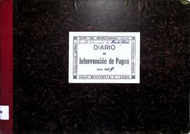 Libro diario de intervención de pagos de la Junta Vecinal de Bustablado, 1969
