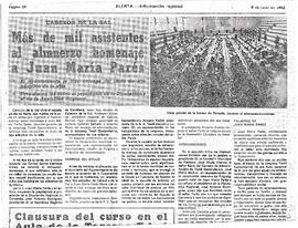 158 MÁS DE MIL ASISTENTES AL ALMUERZO HOMENAJE A JUAN MARÍA PARÉS