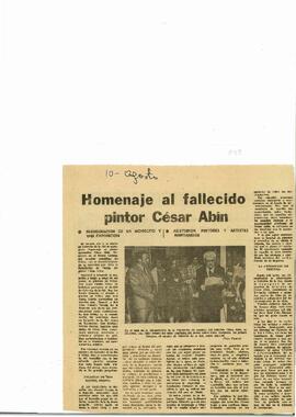 048 HOMENAJE AL FALLECIDO PINTOR CÉSAR ABÍN