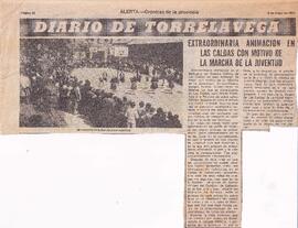 086 EXTRAORDINARIA ANIMACIÓN EN LAS CALDAS CON MOTIVO DE LA MARCHA DE LA JUVENTUD