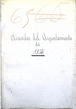 Libro de acuerdos del Ayuntamiento de Cabezón de la Sal, 1876