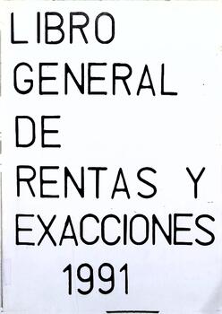 Libro general de rentas y exacciones, 1991