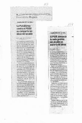 113 LA PLATAFORMA CONTRA PGOU NO COMPARTE LAS IDEAS DEL ALCALDE