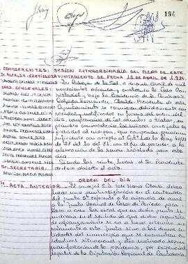 Libro de actas de las sesiones celebradas por el Ayuntamiento Pleno