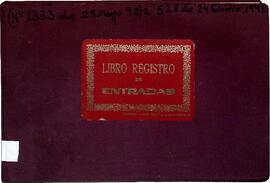 Libro registro de entradas, 1992-1993