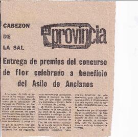 087 ENTREGA DE PREMIOS DEL CONCURSO DE FLOR CELEBRADO A BENEFICIO DEL ASILO DE ANCIANOS
