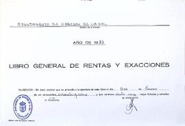 Libro general de rentas y exacciones, 1988