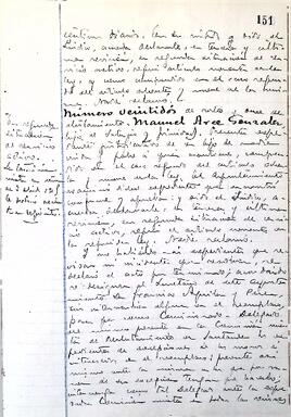Libro de actas de sesiones para las operaciones de quintas, 1912-1917