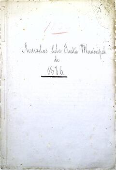 Acuerdos de la Junta Municipal de Cabezón de la Sal, 1876
