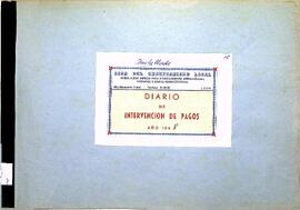 Libro diario de intervención de pagos de la Junta Vecinal de Bustablado, 1968