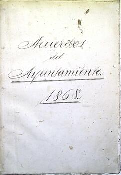Libro de acuerdos del Ayuntamiento de Cabezón de la Sal, 1868