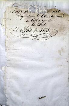 Libro de actas del Ayuntamiento Constitucional de Cabezón de la Sal