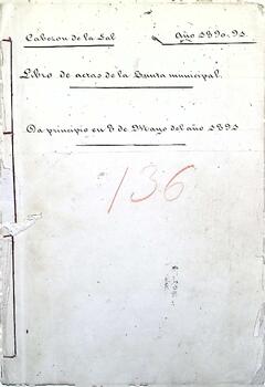 Libro de actas de la Junta Municipal de Cabezón de la Sal, 1890-1891