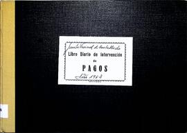 Libro diario de intervención de pagos de la Junta Vecinal de Bustablado, 1963