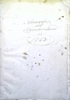Libro de acuerdos del Ayuntamiento de Cabezón de la Sal, 1863