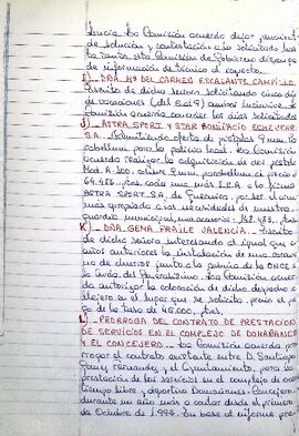 Libro de actas de la Comisión de Gobierno, 1991-1992