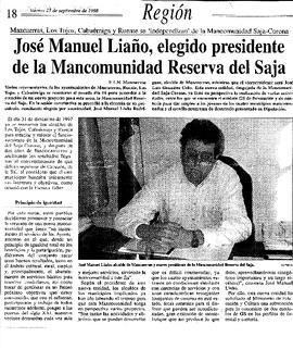026 JOSE MANUEL LIAÑO, ELEGIDO PRESIDENTE DE LA COMUNIDAD RESERVA DEL SAJA