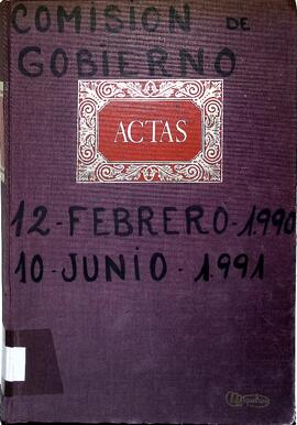 Libro de actas de la Comisión de Gobierno, 1990-1991