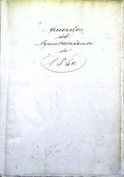 Libro de acuerdos del Ayuntamiento de Cabezón de la Sal, 1860