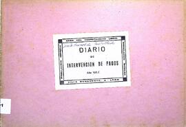 Libro diario de intervención de pagos de la Junta Vecinal de Bustablado, 1966